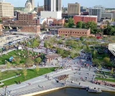 FT Wayne Indiana arial view