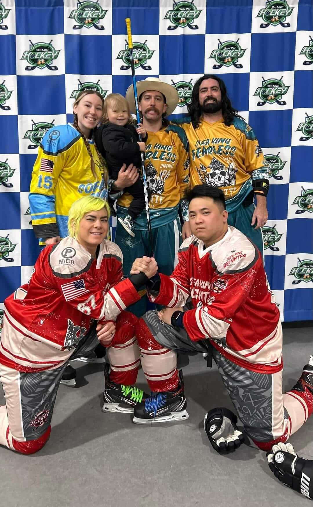 3rd-line-beer-league-draft-hockey-players 3rd line beer league hockey players posing