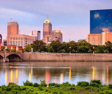 Indianapolis IN skyline - 3rd line hockey