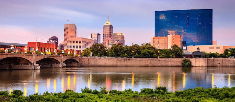 Indianapolis IN skyline - 3rd line hockey