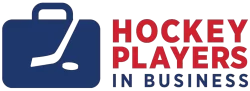 hockey players in business logo