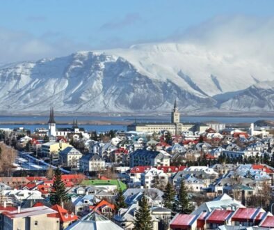 Iceland skyline showing beueaty for a hockey tournament