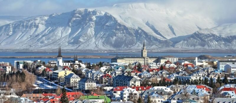 Iceland skyline showing beueaty for a hockey tournament
