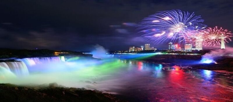Niagra Falls - Night Niagra falls skyline image long exposure at night