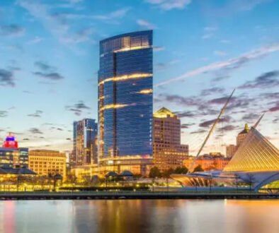 Milwaukee skyline location for hockey tournament