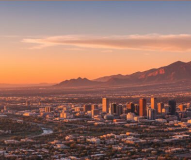 Albuquerque, NM arial skyline image